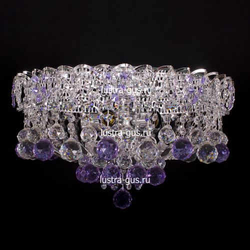 Люстра Катерина шар сиреневая в Подольске Гусь Хрустальный