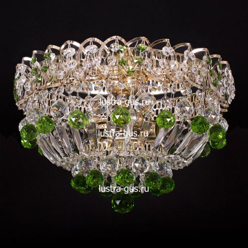 Люстра Катерина шар зеленая в Подольске Гусь Хрустальный