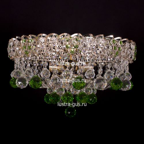 Люстра Катерина шар зеленая в Подольске Гусь Хрустальный