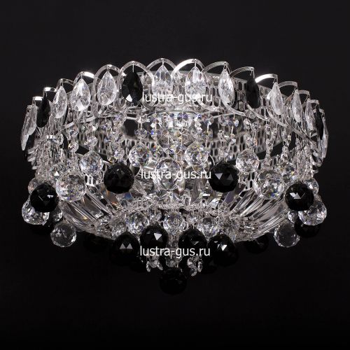 Люстра Катерина шар черная в Подольске Гусь Хрустальный