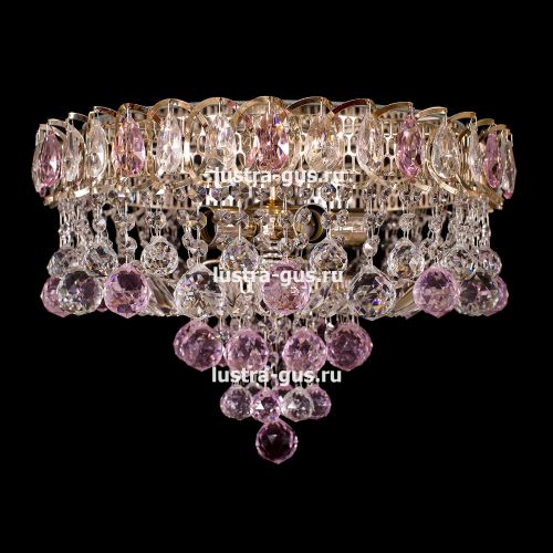 Люстра Катерина Шар Плюс цветная в Подольске Гусь Хрустальный