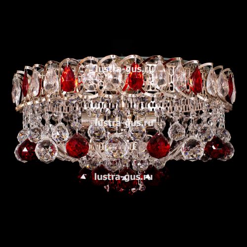 Люстра Катерина Шар Журавлик зеленая в Подольске Гусь Хрустальный