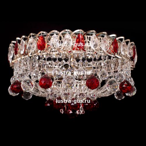 Люстра Катерина Шар Журавлик зеленая в Подольске Гусь Хрустальный