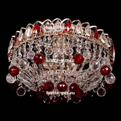 Люстра Катерина Шар Журавлик зеленая в Подольске Гусь Хрустальный