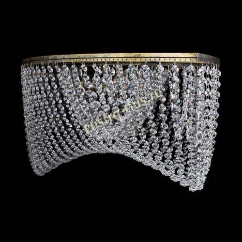 Люстра Хрустальная Волна под бронзу в Подольске Гусь Хрустальный