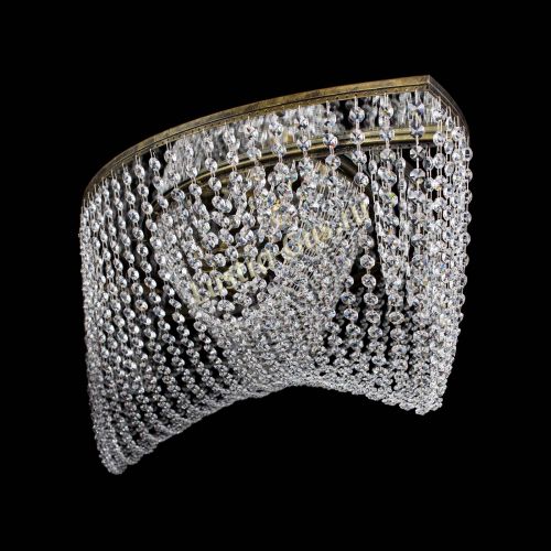 Люстра Хрустальная Волна под бронзу в Подольске Гусь Хрустальный