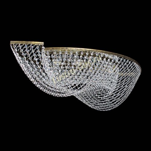 Люстра Хрустальная Волна под бронзу в Подольске Гусь Хрустальный