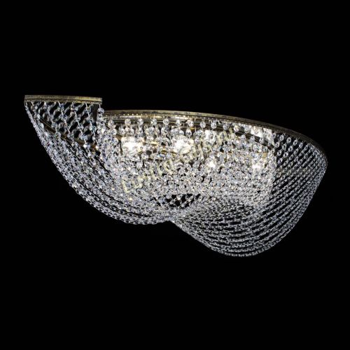 Люстра Хрустальная Волна под бронзу в Подольске Гусь Хрустальный