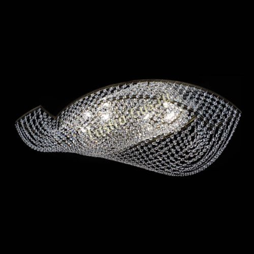 Люстра Хрустальная Волна под бронзу в Подольске Гусь Хрустальный