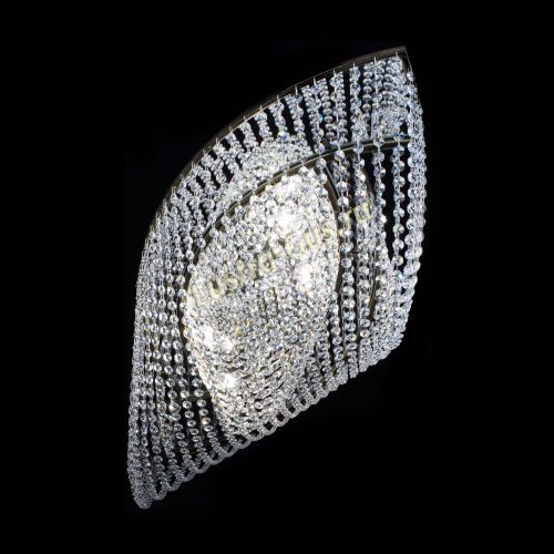 Люстра Хрустальная Волна под бронзу в Подольске Гусь Хрустальный