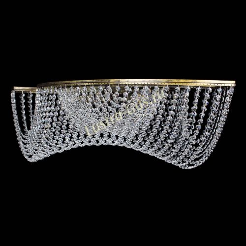 Люстра Хрустальная Волна под бронзу в Подольске Гусь Хрустальный