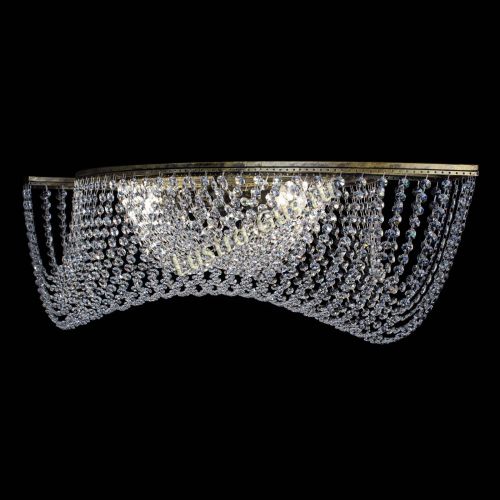 Люстра Хрустальная Волна под бронзу в Подольске Гусь Хрустальный