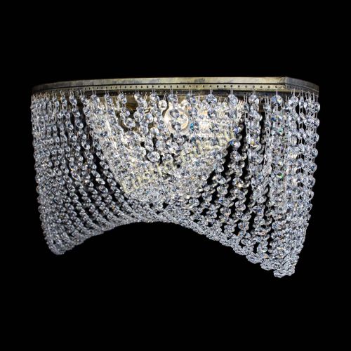 Люстра Хрустальная Волна под бронзу в Подольске Гусь Хрустальный