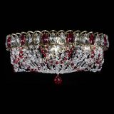 Люстра Хрустальный Каскад Ажур под бронзу Красная в Подольске