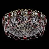 Люстра Хрустальный Каскад Ажур под бронзу Красная в Подольске