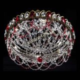 Люстра Хрустальный Каскад Ажур под бронзу Красная в Подольске