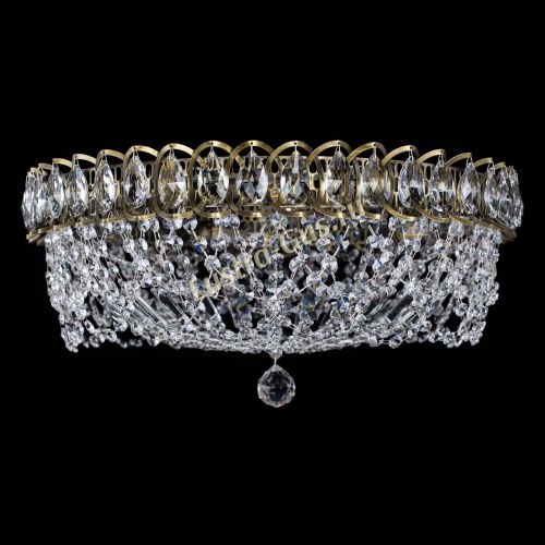 Люстра Хрустальный Каскад Ажур под бронзу в Подольске Гусь Хрустальный