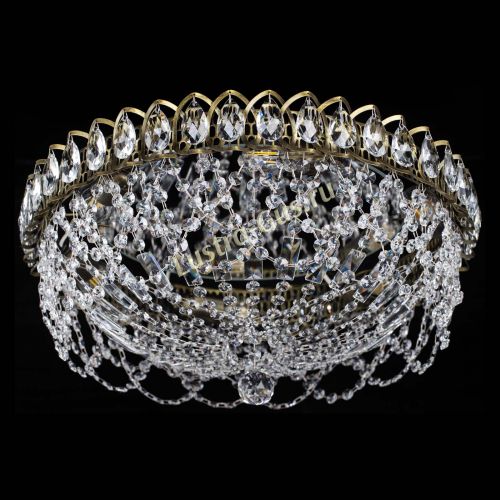 Люстра Хрустальный Каскад Ажур под бронзу в Подольске Гусь Хрустальный