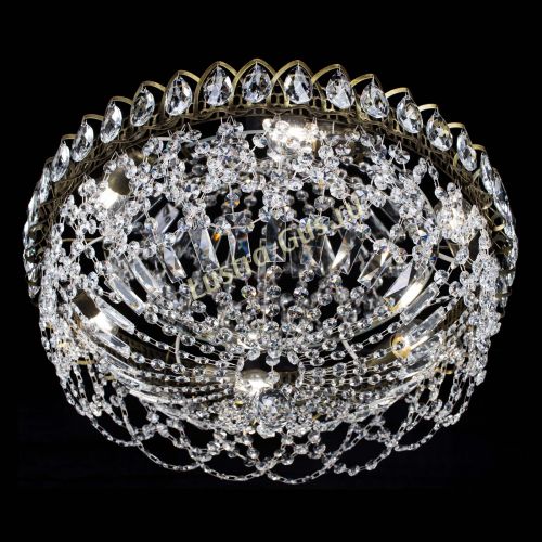 Люстра Хрустальный Каскад Ажур под бронзу в Подольске Гусь Хрустальный