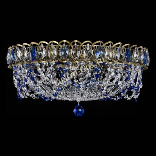 Люстра Хрустальный Каскад Ажур под бронзу Синяя в Подольске Люстра Хрустальный Каскад Ажур под бронзу Синяя в Подольске