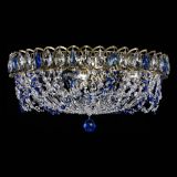 Люстра Хрустальный Каскад Ажур под бронзу Синяя в Подольске Люстра Хрустальный Каскад Ажур под бронзу Синяя в Подольске