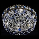 Люстра Хрустальный Каскад Ажур под бронзу Синяя в Подольске Люстра Хрустальный Каскад Ажур под бронзу Синяя в Подольске