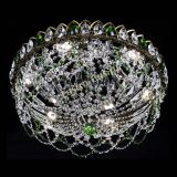 Люстра Хрустальный Каскад Ажур под бронзу Зеленая в Подольске
