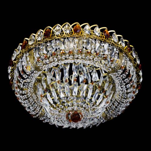 Люстра Кольцо Классика Пластинка чайная под бронзу в Подольске Гусь Хрустальный