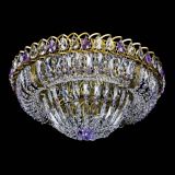 Люстра Кольцо Классика Пластинка фиолетовая под бронзу в Подольске