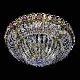 Люстра Кольцо Классика Пластинка фиолетовая под бронзу в Подольске