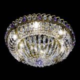 Люстра Кольцо Классика Пластинка фиолетовая под бронзу в Подольске