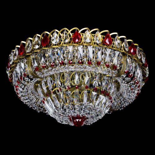 Люстра Кольцо Классика Пластинка красная под бронзу в Подольске Гусь Хрустальный