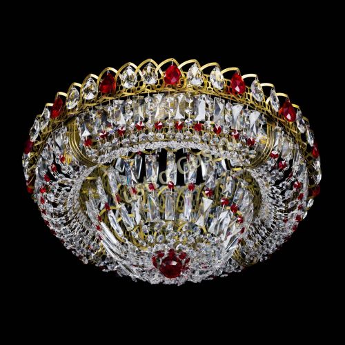 Люстра Кольцо Классика Пластинка красная под бронзу в Подольске Гусь Хрустальный