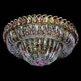 Люстра Кольцо Классика Пластинка розовая под бронзу в Подольске