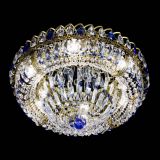 Люстра Кольцо Классика Пластинка синяя под бронзу в Подольске