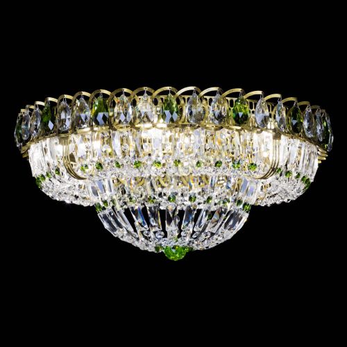 Люстра Кольцо Классика Пластинка зеленая под бронзу в Подольске Гусь Хрустальный