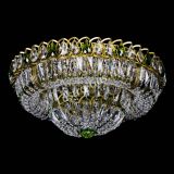 Люстра Кольцо Классика Пластинка зеленая под бронзу в Подольске