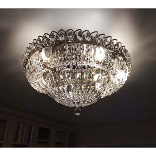 Люстра Кольцо Классика Пластинка под бронзу в Подольске Гусь Хрустальный