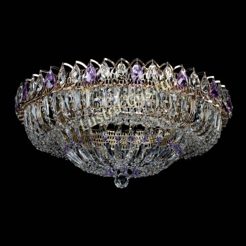 Люстра Кольцо Классика Пластинка фиолетовая в Подольске Гусь Хрустальный