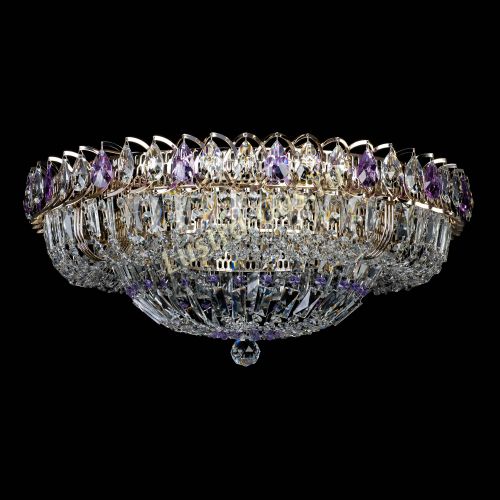 Люстра Кольцо Классика Пластинка фиолетовая в Подольске Гусь Хрустальный