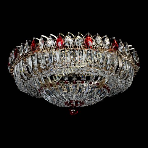Люстра Кольцо Классика Пластинка красная в Подольске Гусь Хрустальный