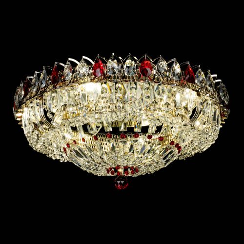 Люстра Кольцо Классика Пластинка красная в Подольске Гусь Хрустальный