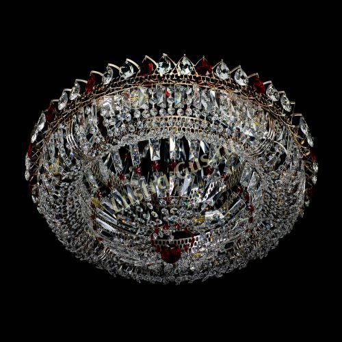 Люстра Кольцо Классика Пластинка красная в Подольске Гусь Хрустальный