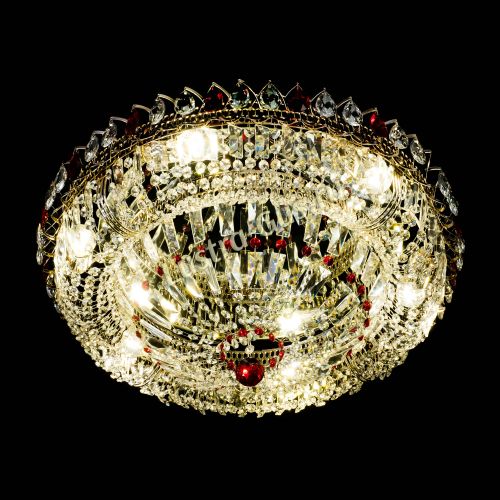 Люстра Кольцо Классика Пластинка красная в Подольске Гусь Хрустальный
