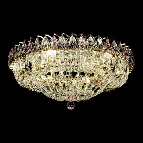 Люстра Кольцо Классика Пластинка розовая в Подольске Гусь Хрустальный