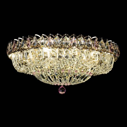 Люстра Кольцо Классика Пластинка розовая в Подольске Гусь Хрустальный