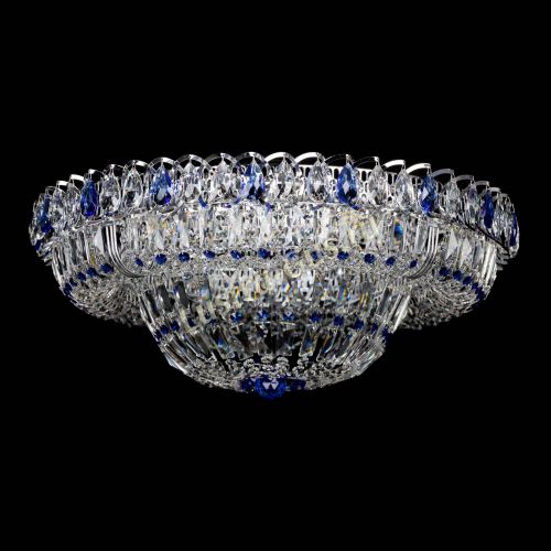 Люстра Кольцо Пластинка 600 мм синяя в Подольске Гусь Хрустальный