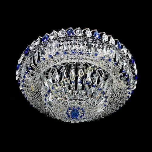 Люстра Кольцо Пластинка 600 мм синяя в Подольске Гусь Хрустальный