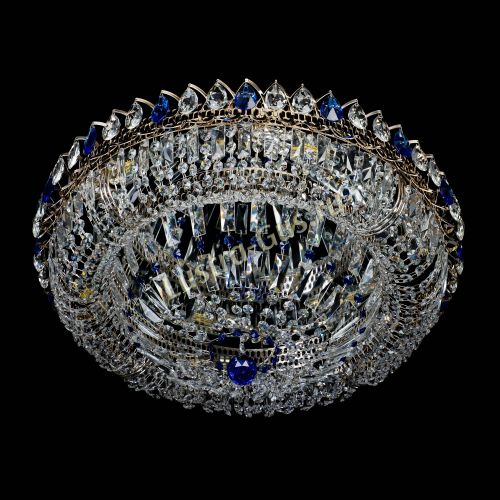 Люстра Кольцо Классика Пластинка синяя в Подольске Гусь Хрустальный