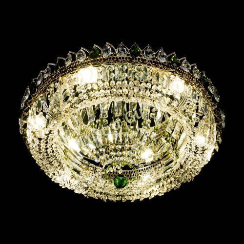 Люстра Кольцо Классика Пластинка зеленая в Подольске Гусь Хрустальный